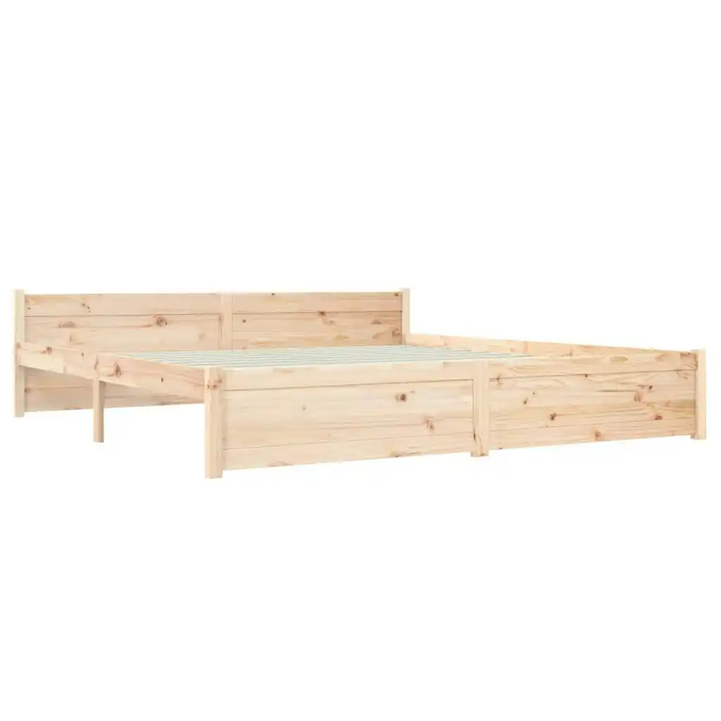 Bed Frame Solid Wood 183x203 cm King Size 815059