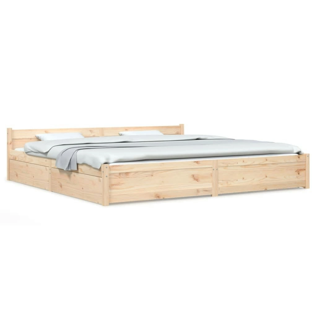 Bed Frame with Drawers 183x203 cm King Size 3103574