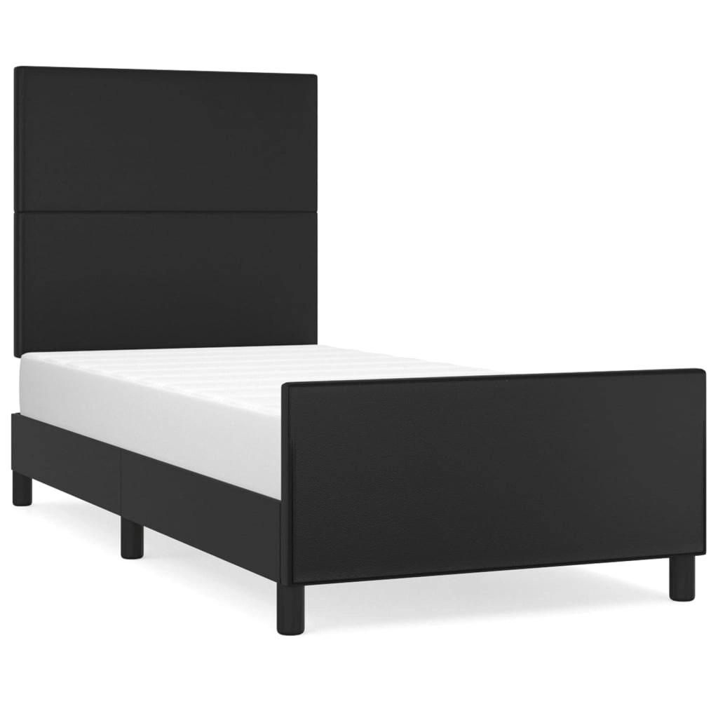 Bed Frame without Mattress Black 107x203 cm King Single Size Velvet 3283121