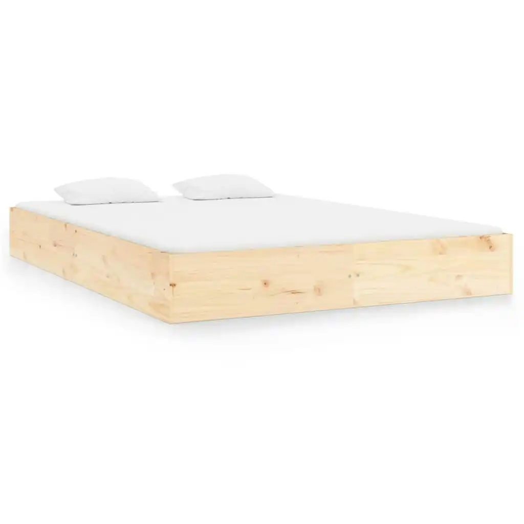 Bed Frame Solid Wood 183x203 cm King Size 820027