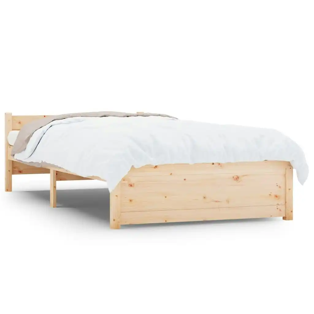 Bed Frame Solid Wood 92x187 cm Single Size 815009