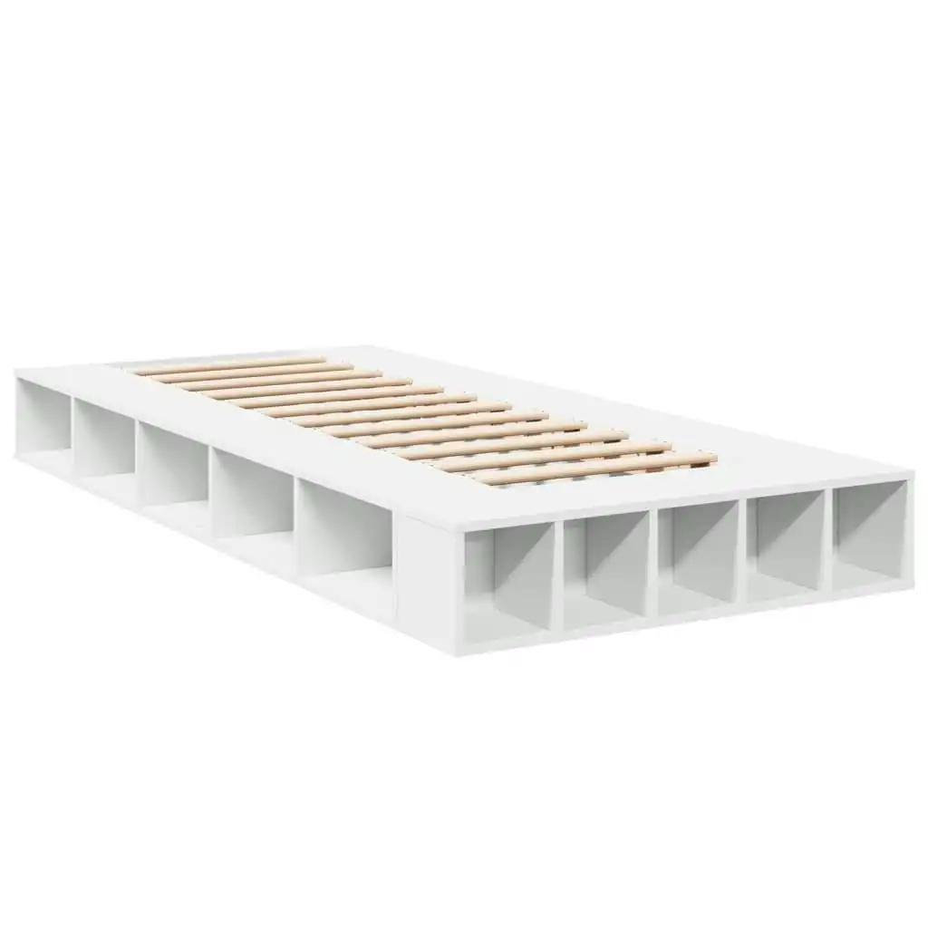 Bed Frame White 90x190 cm Engineered Wood 3280524