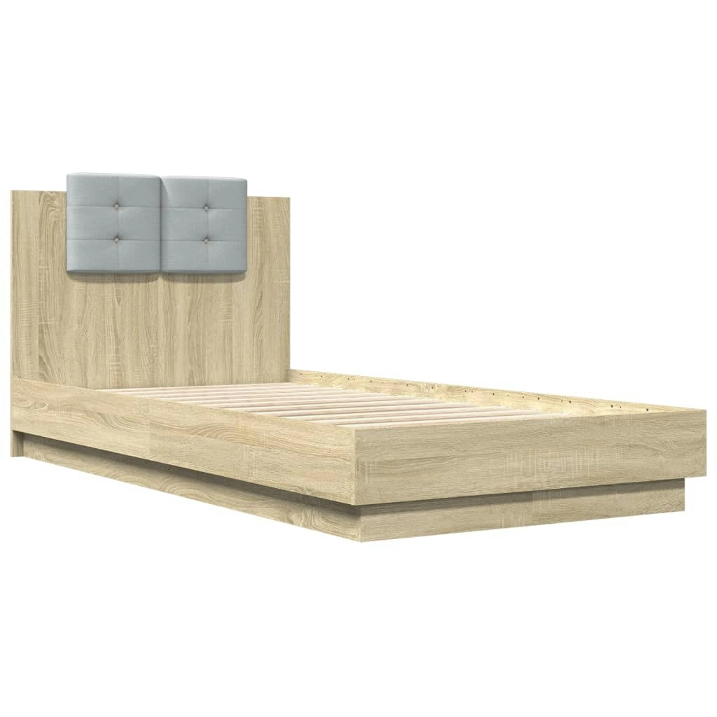 Bed Frame without Mattress Sonoma Oak 90x190 cm 3209970