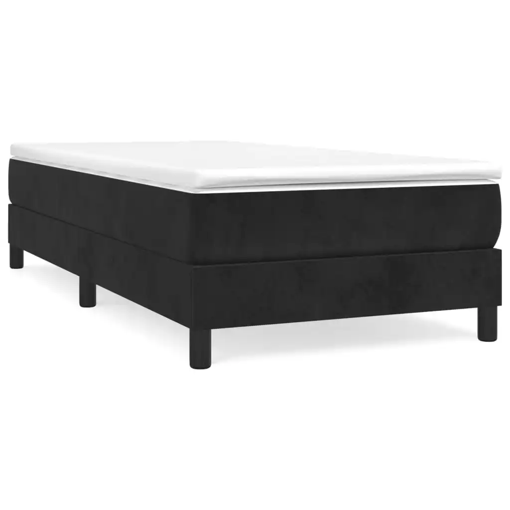 Box Spring Bed Frame Black 100x200 cm Velvet 3189193