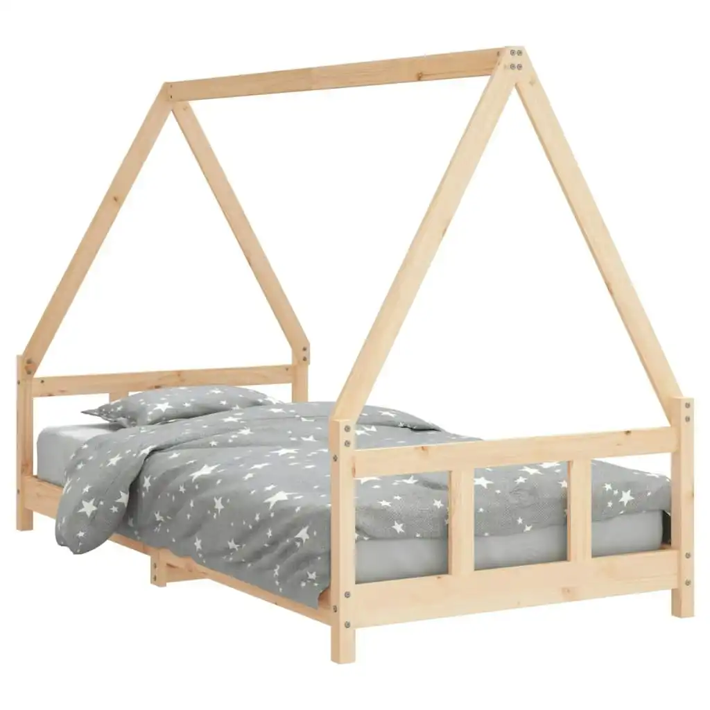 Kids Bed Frame 90x190 cm Solid Wood Pine 834462