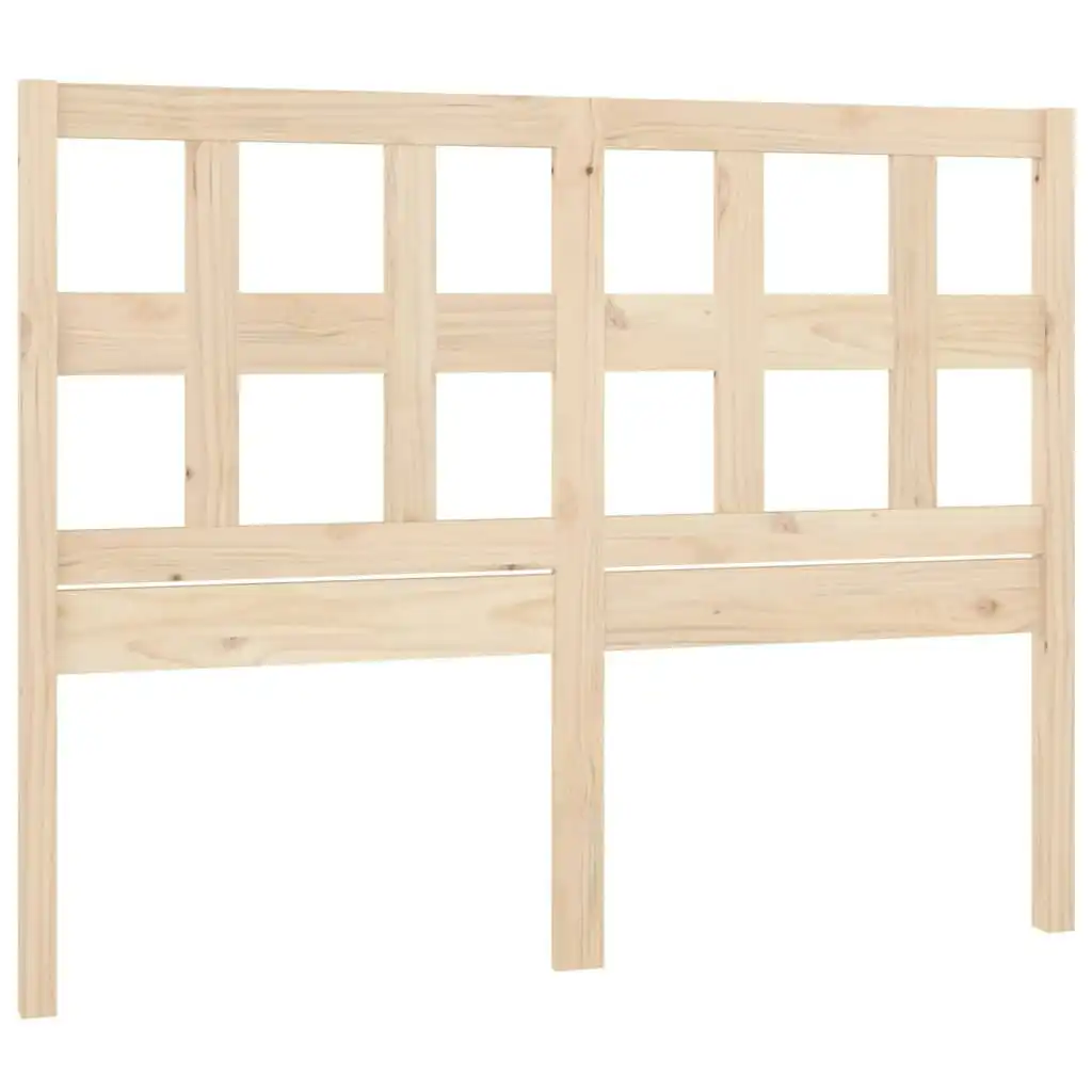 Bed Headboard 140.5x4x100 cm Solid Wood Pine 818915