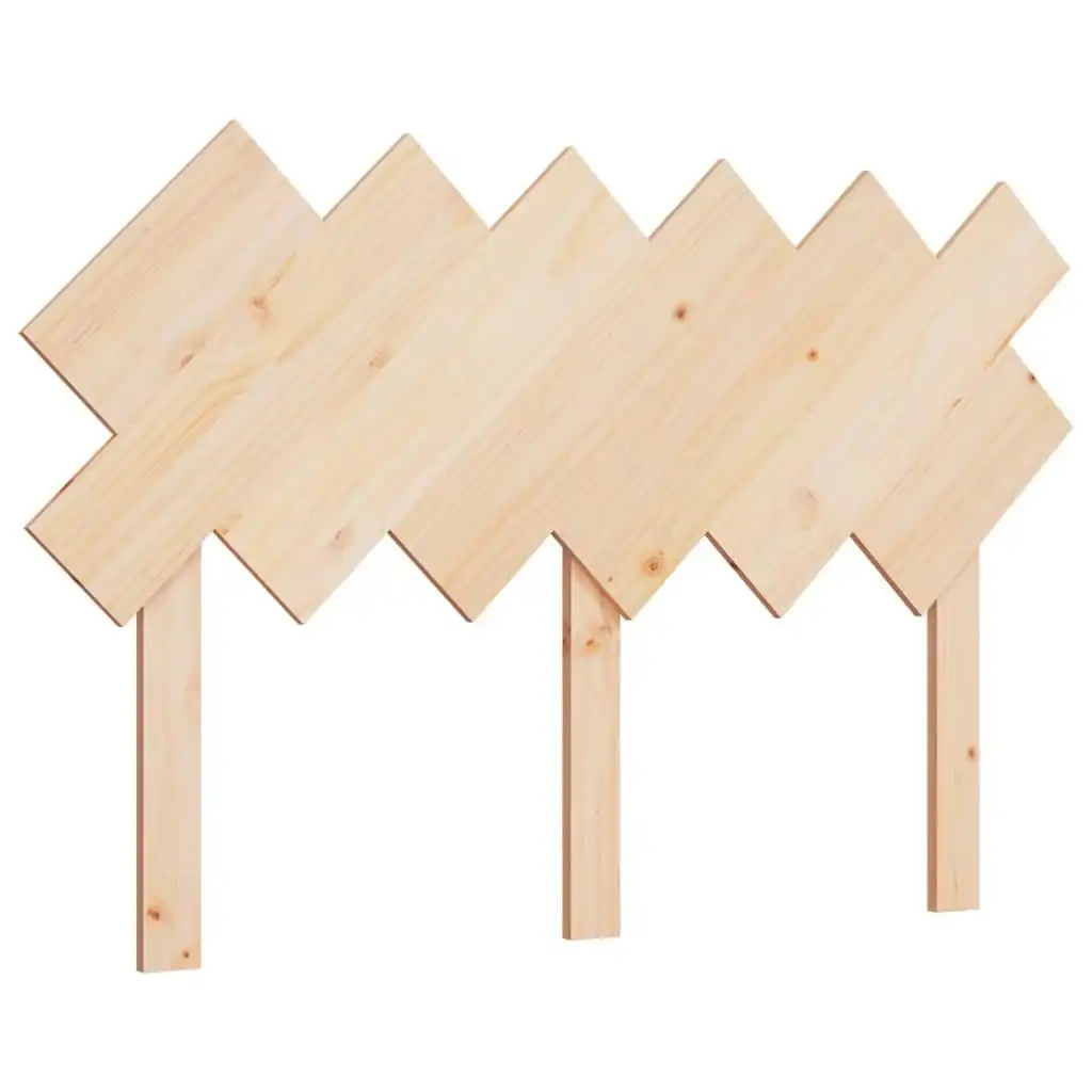 Bed Headboard 132x3x81 cm Solid Wood Pine 819215