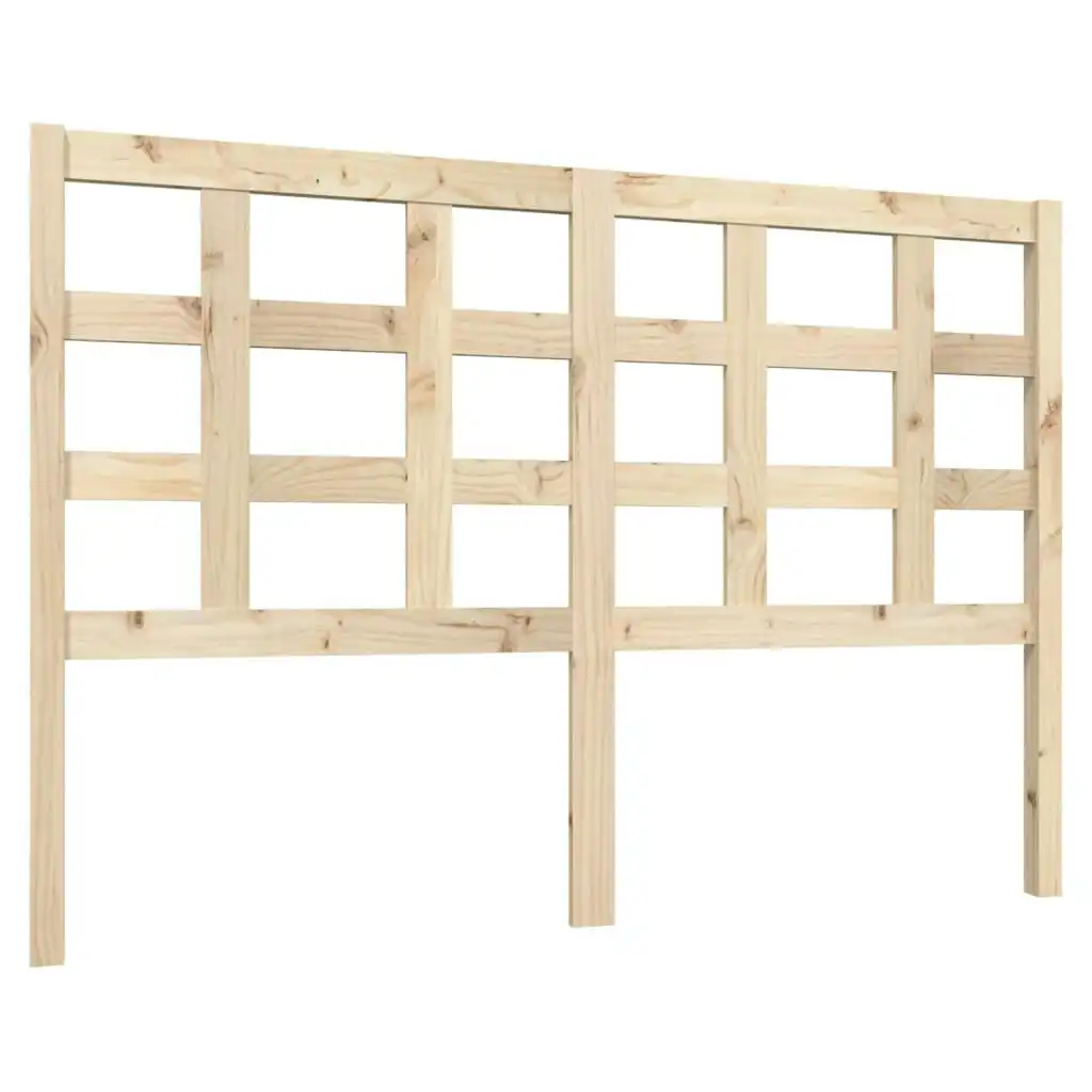 Bed Headboard 140.5x4x100 cm Solid Wood Pine 817885