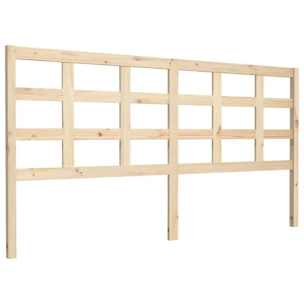 Bed Headboard 185.5x4x100 cm Solid Wood Pine 817905