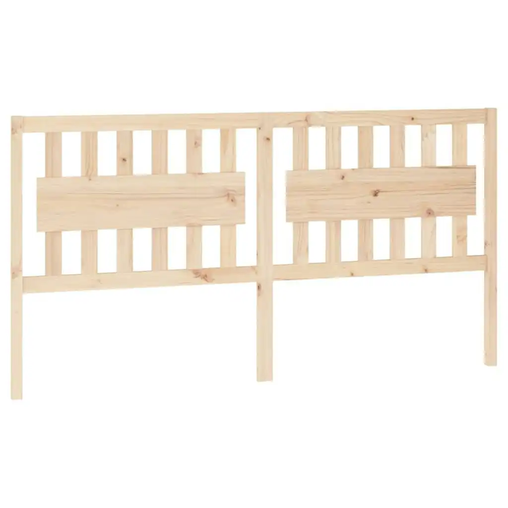 Bed Headboard 185.5x4x100 cm Solid Wood Pine 818585