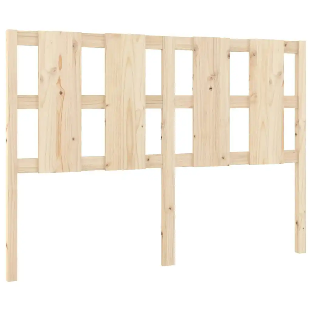 Bed Headboard 140.5x4x100 cm Solid Wood Pine 817985