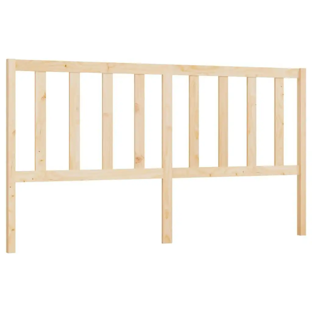 Bed Headboard 186x4x100 cm Solid Wood Pine 817755