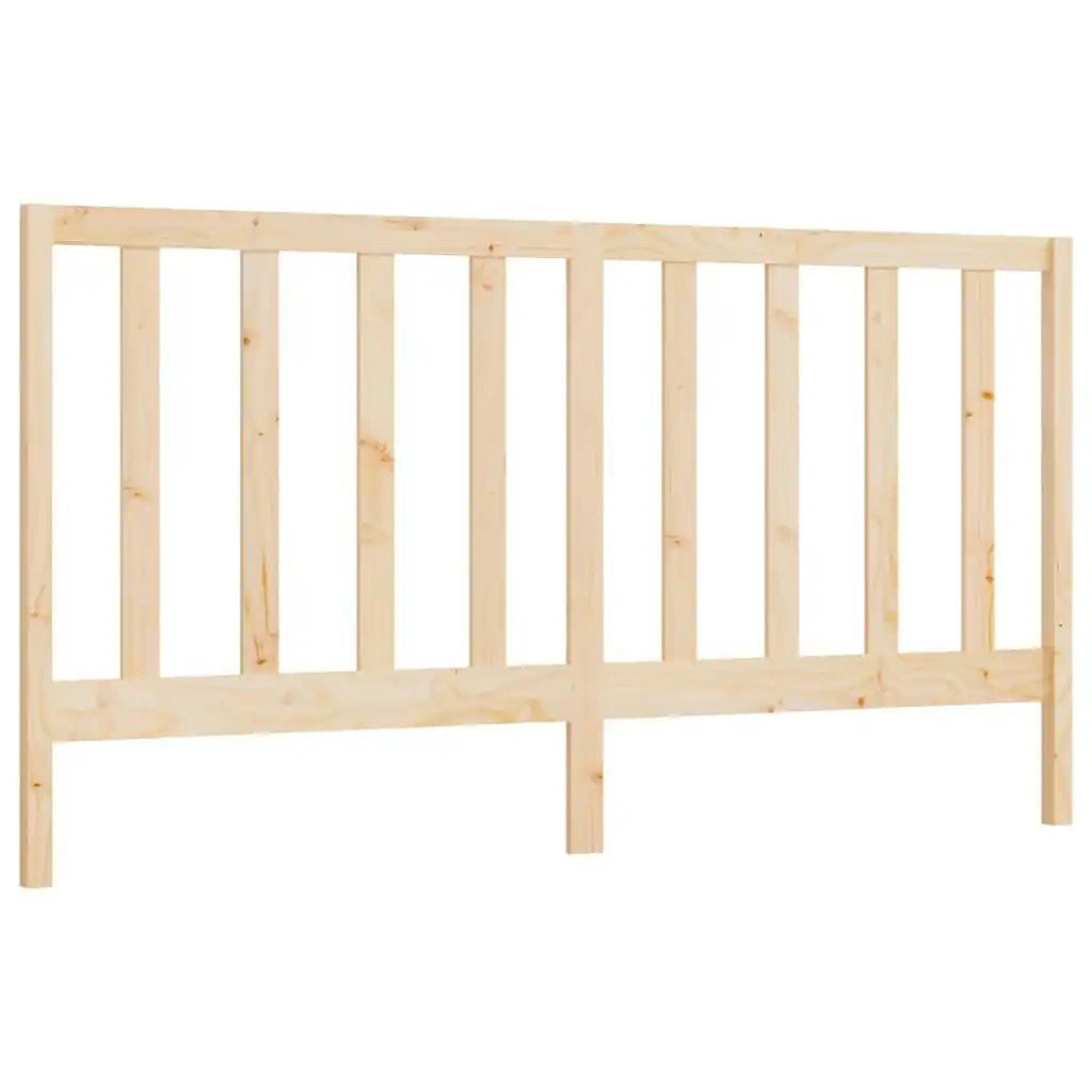 Bed Headboard 186x4x100 cm Solid Wood Pine 817705