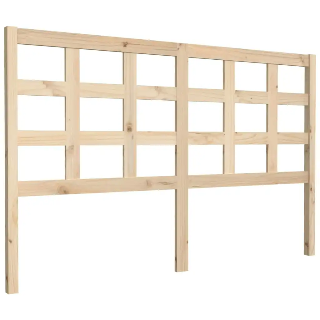 Bed Headboard 156x4x100 cm Solid Wood Pine 817895