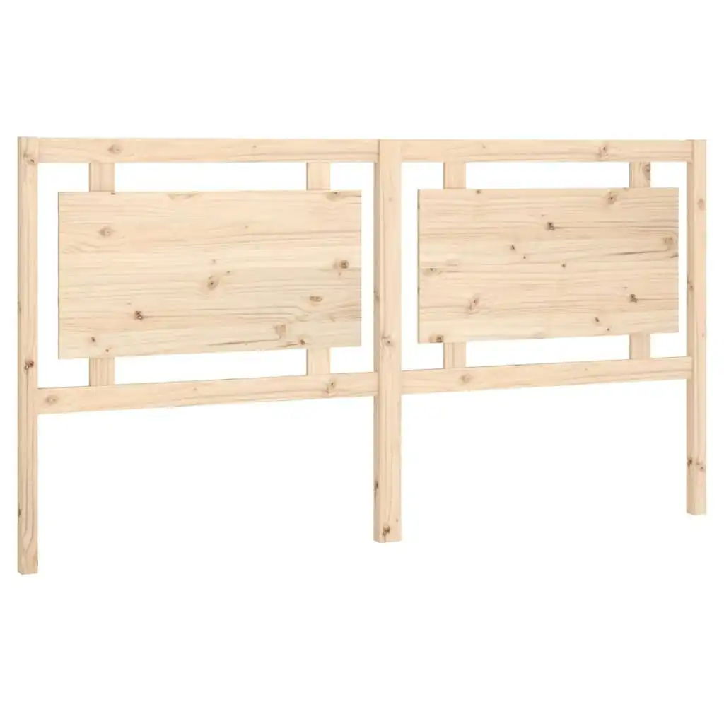 Bed Headboard 185.5x4x100 cm Solid Wood Pine 817955