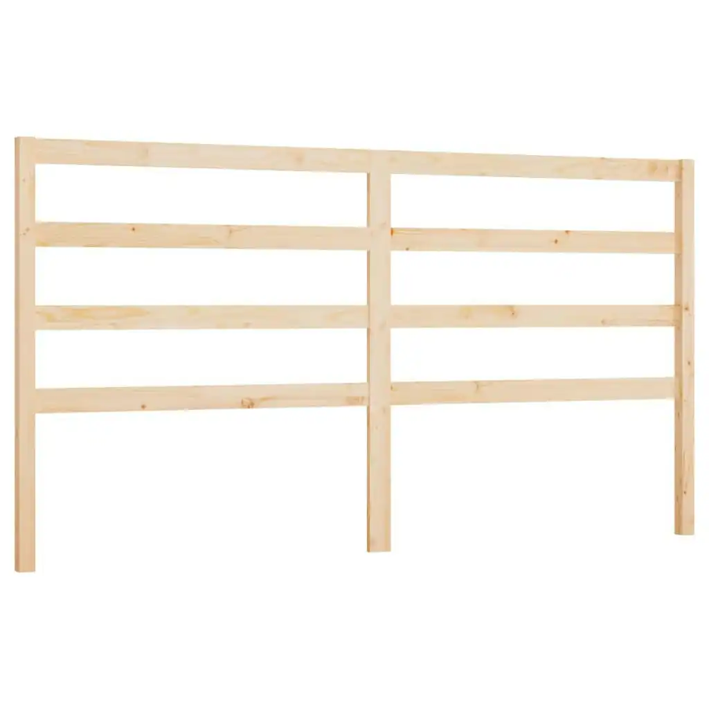 Bed Headboard 186x4x100 cm Solid Wood Pine 817655