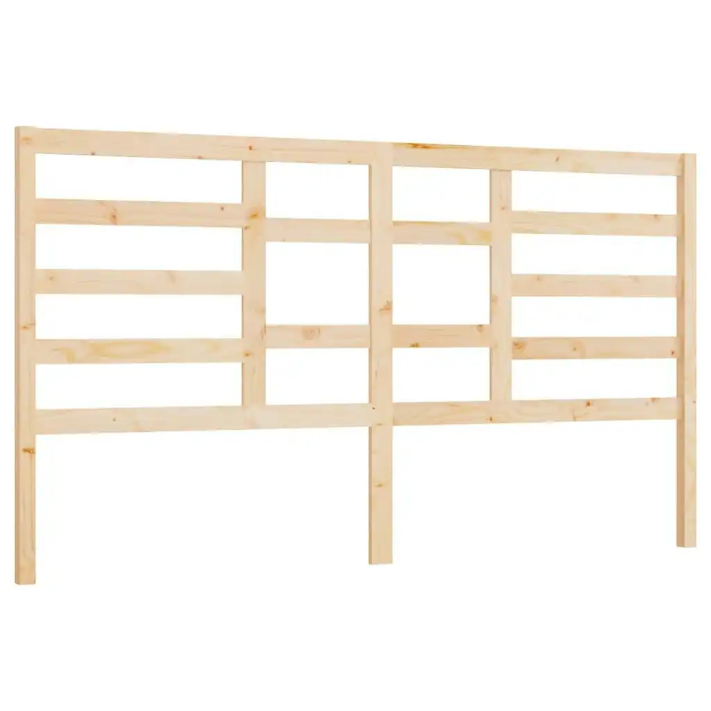 Bed Headboard 186x4x104 cm Solid Wood Pine 818155