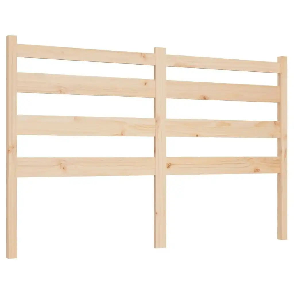 Bed Headboard 186x4x100 cm Solid Wood Pine 818435