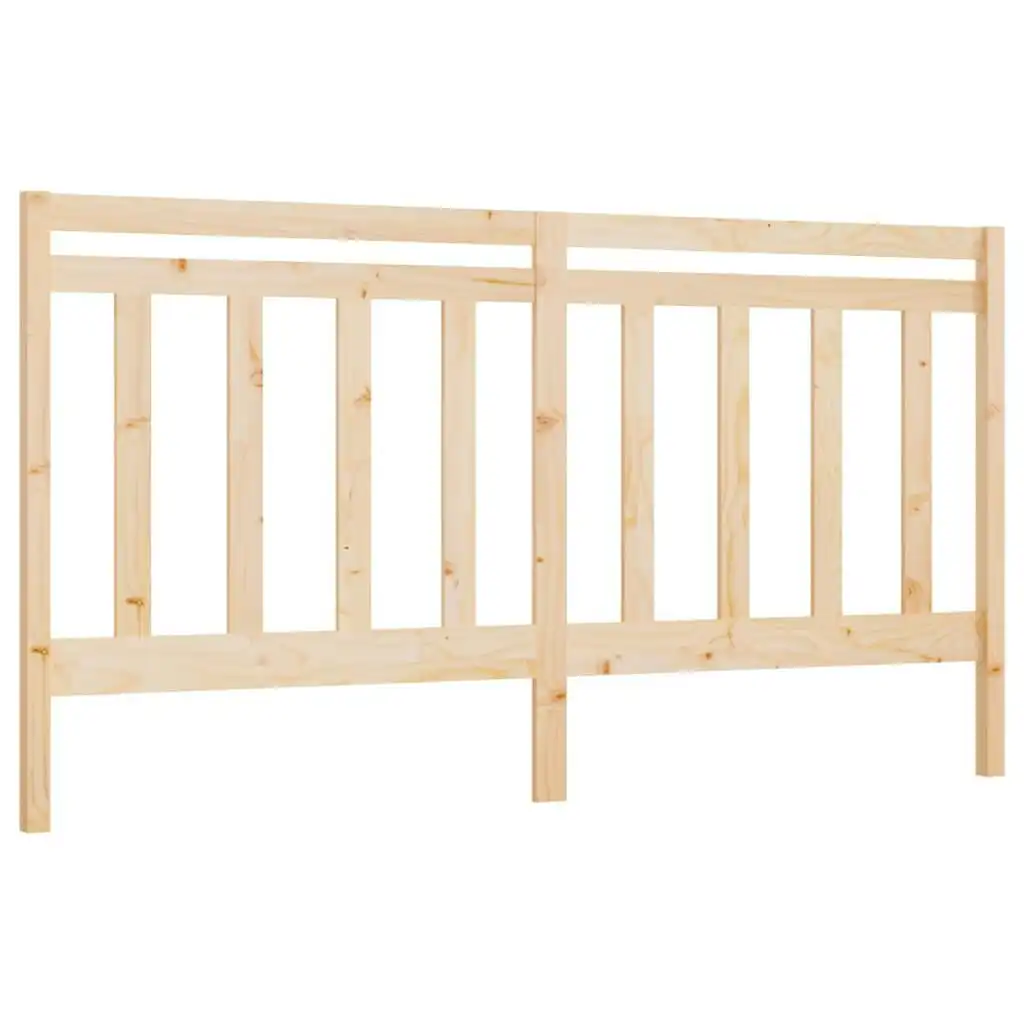 Bed Headboard 186x4x100 cm Solid Wood Pine 817805