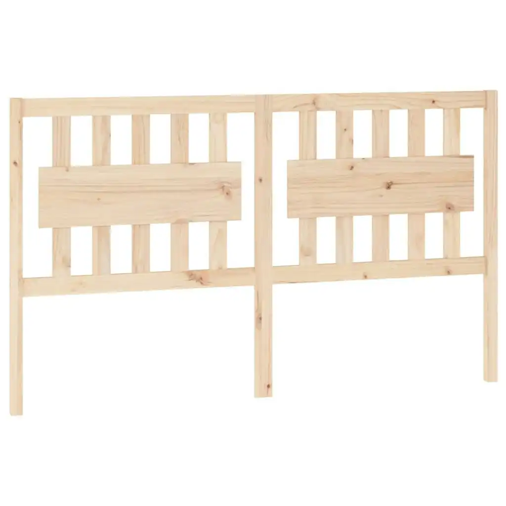 Bed Headboard 155.5x4x100 cm Solid Wood Pine 818575