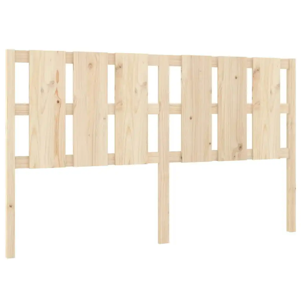 Bed Headboard 185.5x4x100 cm Solid Wood Pine 818005