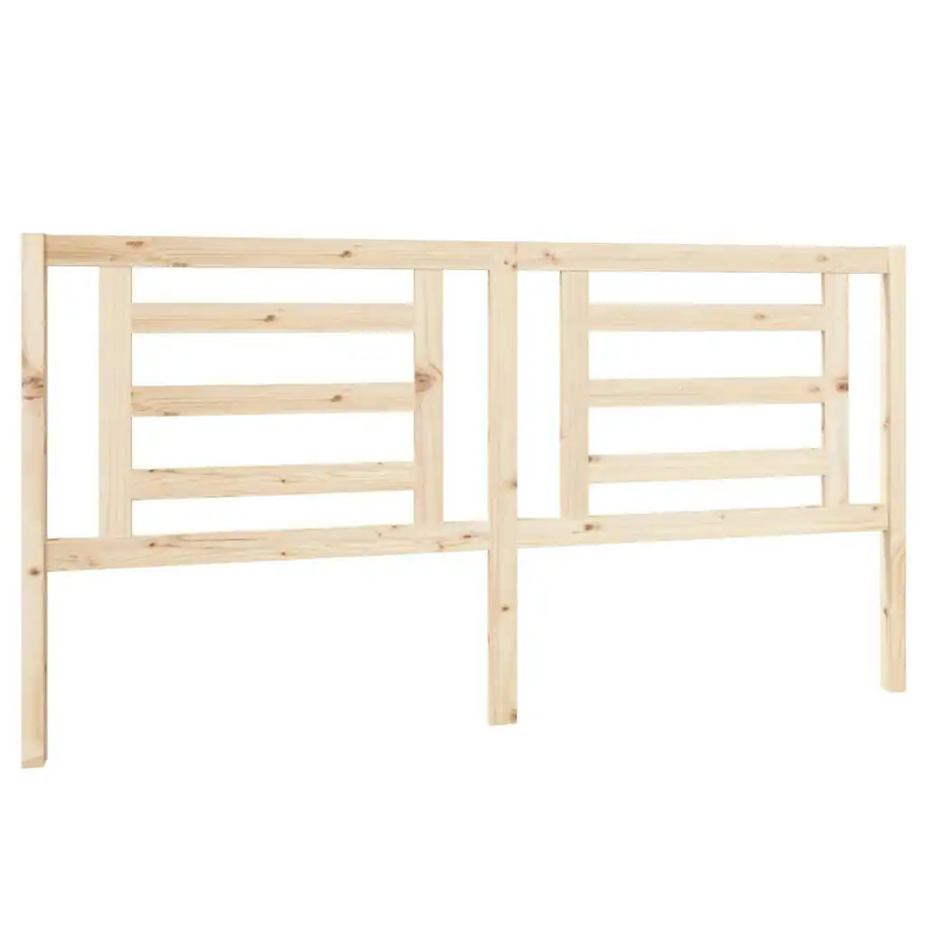 Bed Headboard 186x4x100 cm Solid Wood Pine 818835