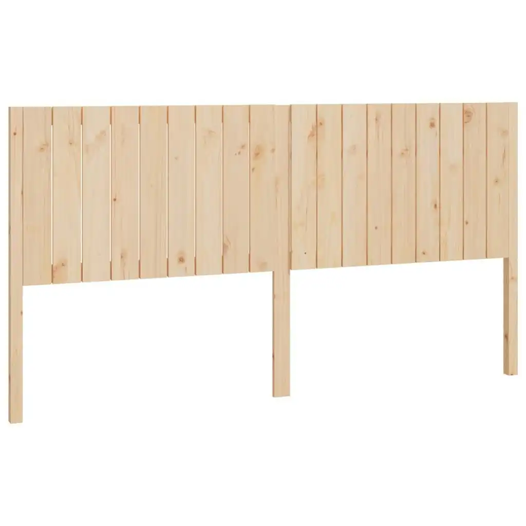 Bed Headboard 185.5x4x100 cm Solid Wood Pine 818885