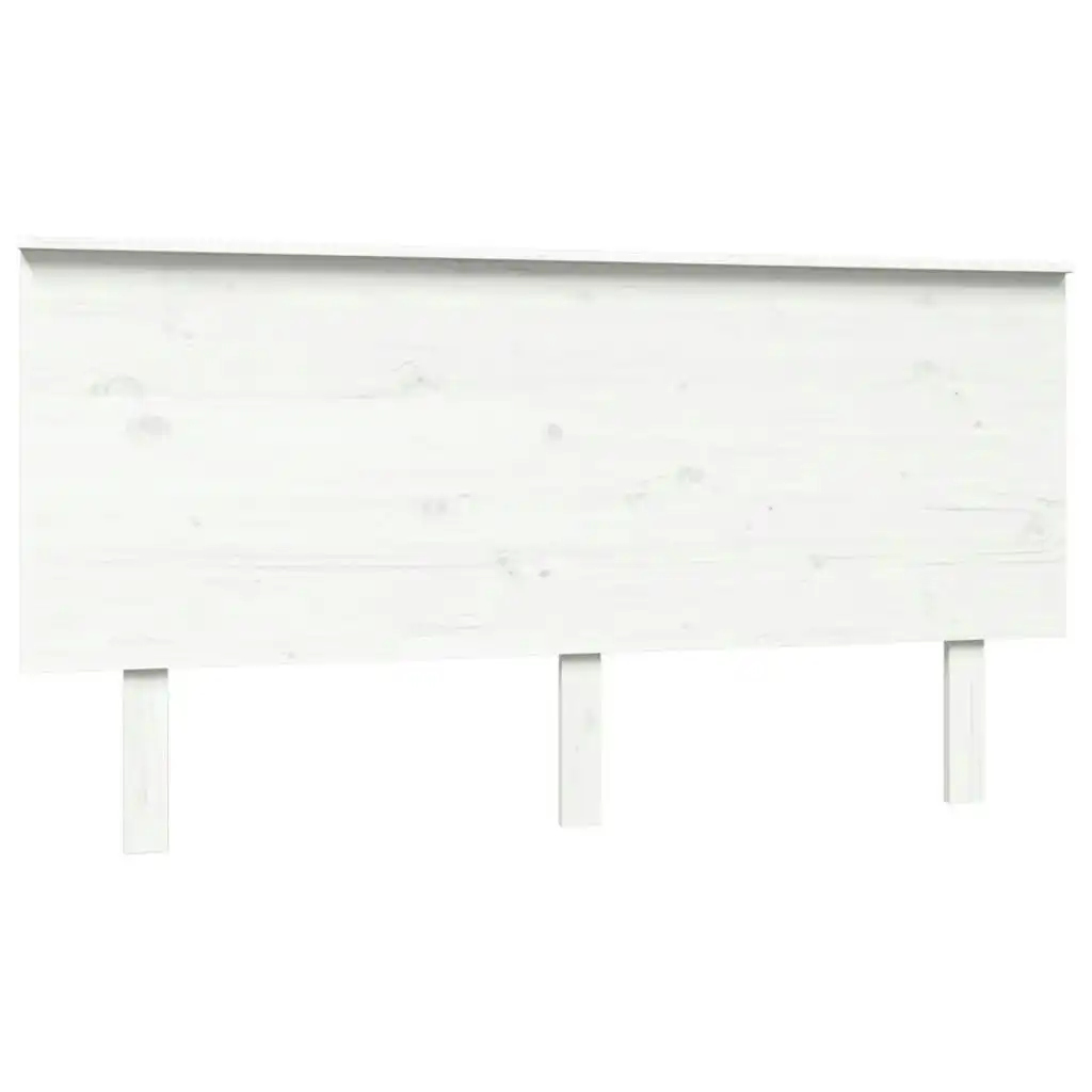 Bed Headboard White 154x6x82.5 cm Solid Wood Pine 819176