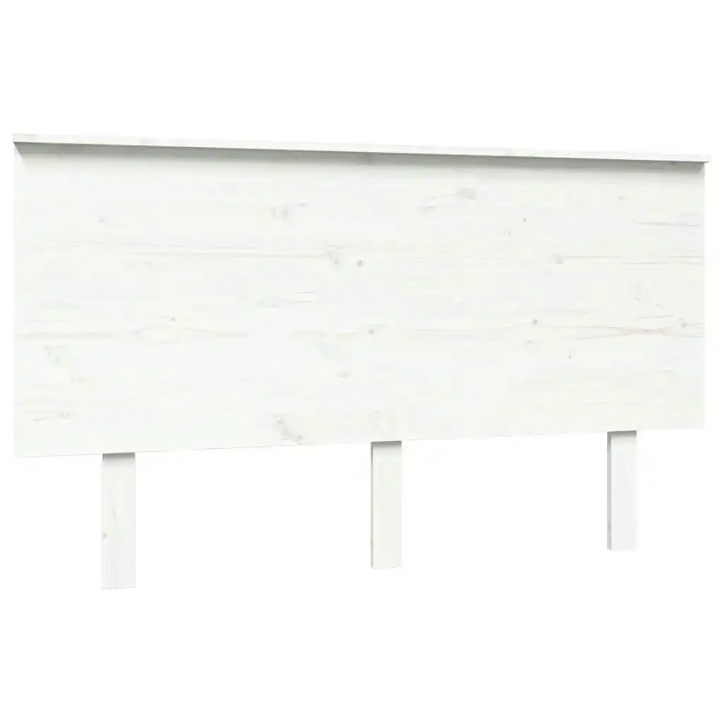 Bed Headboard White 139x6x82.5 cm Solid Wood Pine 819166