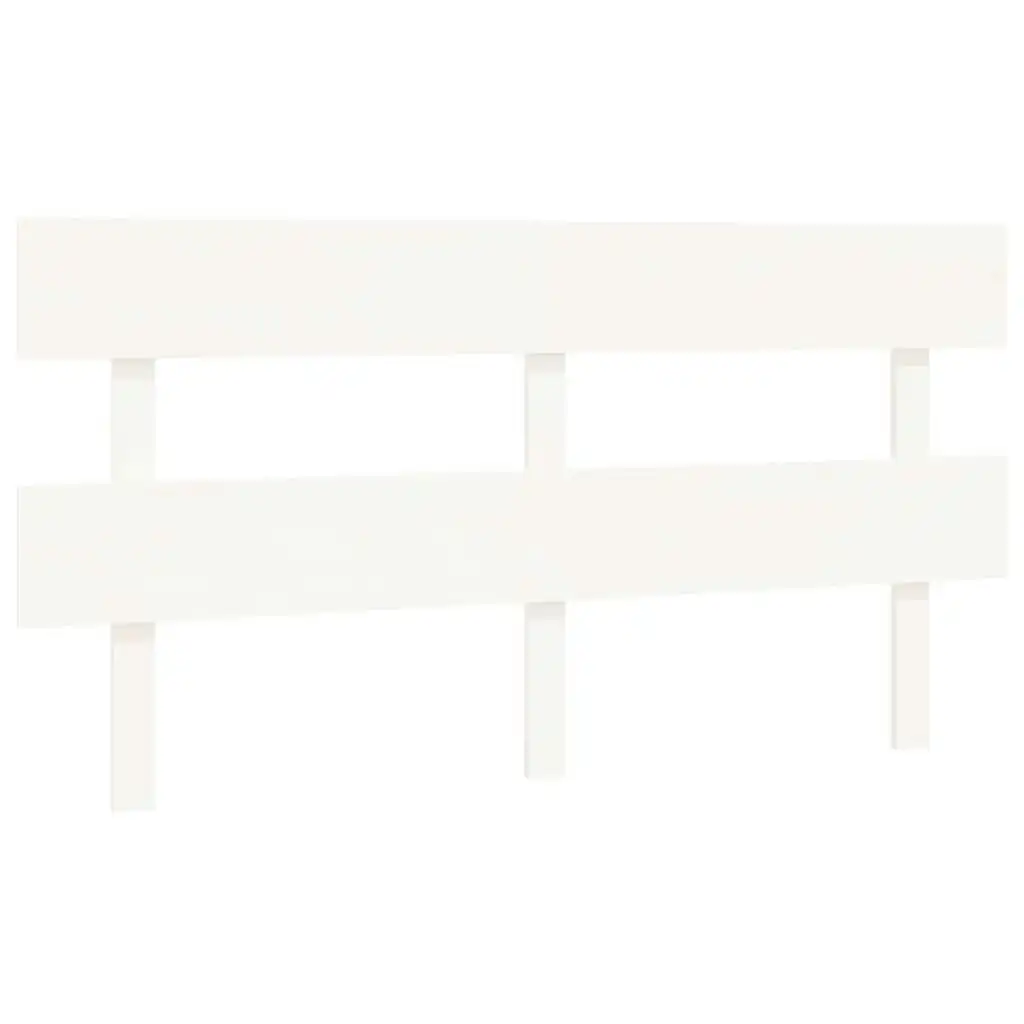 Bed Headboard White 154x3x81 cm Solid Wood Pine 819076