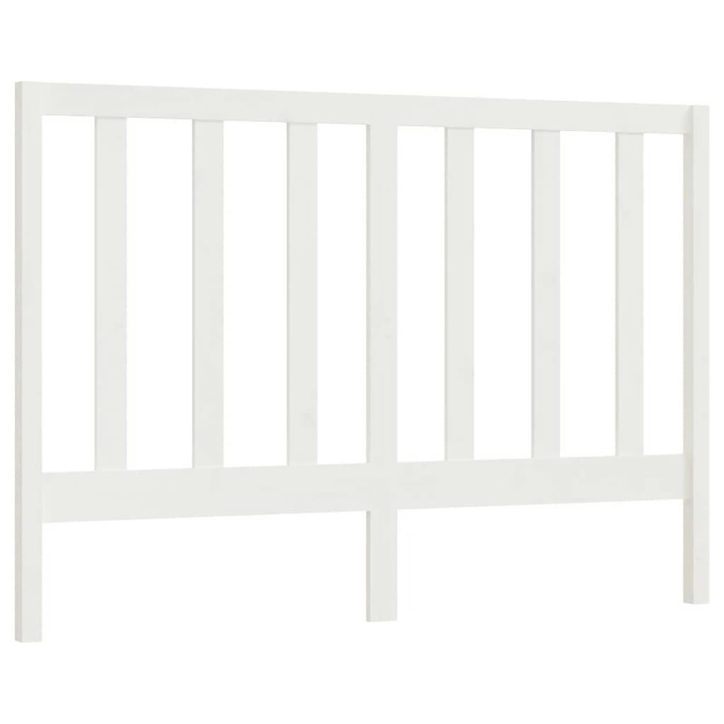 Bed Headboard White 141 cm Solid Wood Pine 817686