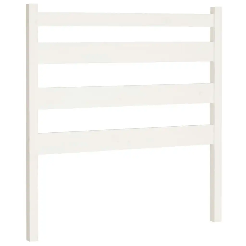 Bed Headboard White 96x4x100 cm Solid Wood Pine 818401