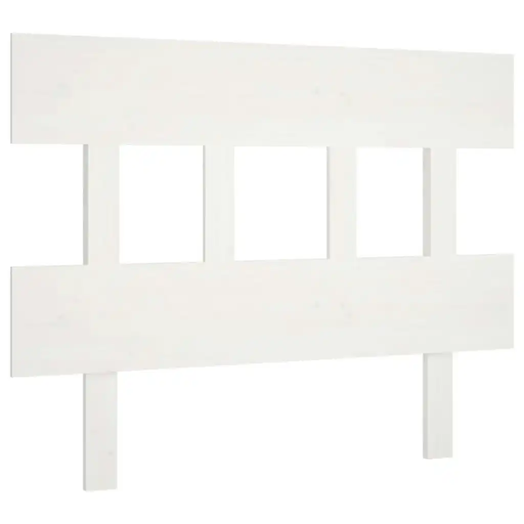 Bed Headboard White 93.5x3x81 cm Solid Wood Pine 819101