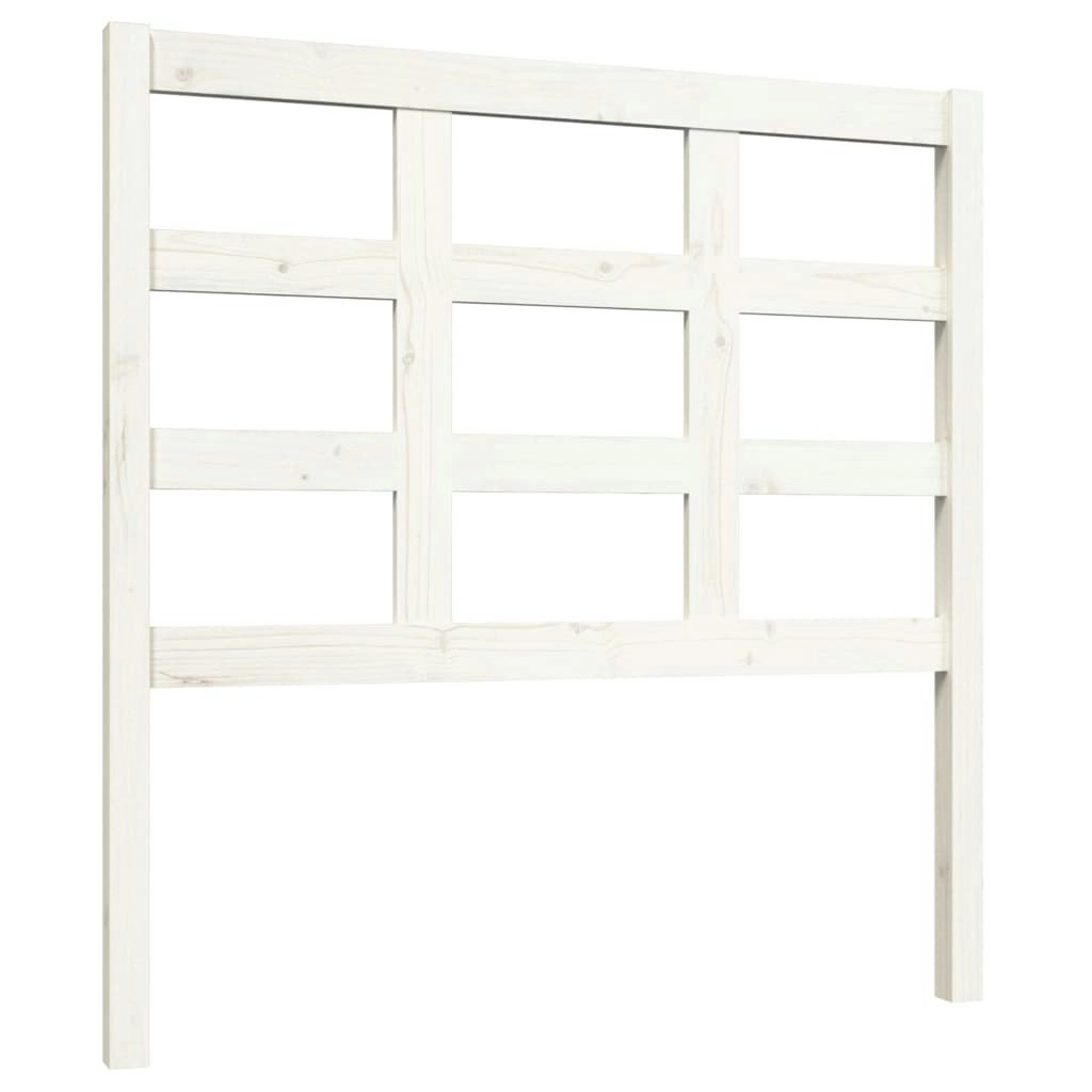 Bed Headboard White 95.5 cm Solid Wood Pine 817871