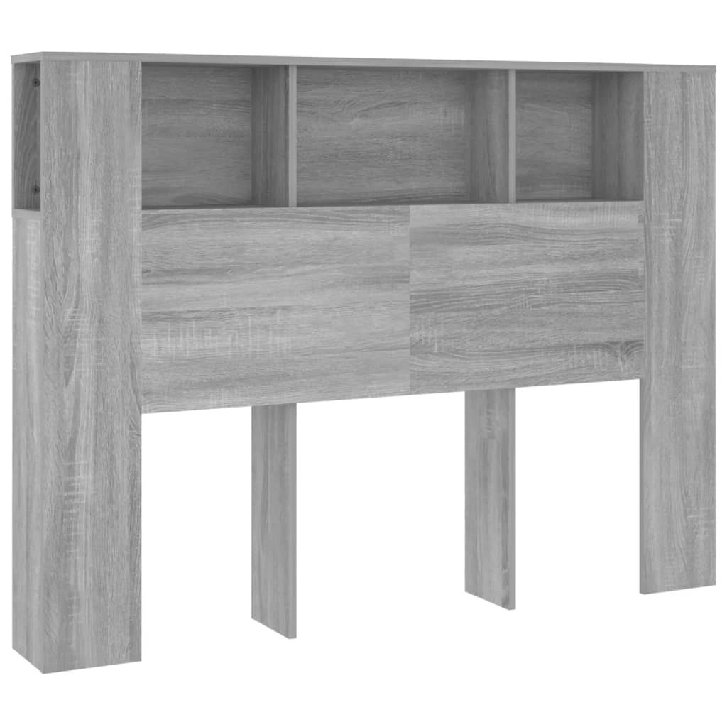 Headboard Cabinet Grey Sonoma 140x18.5x104.5 cm 817271