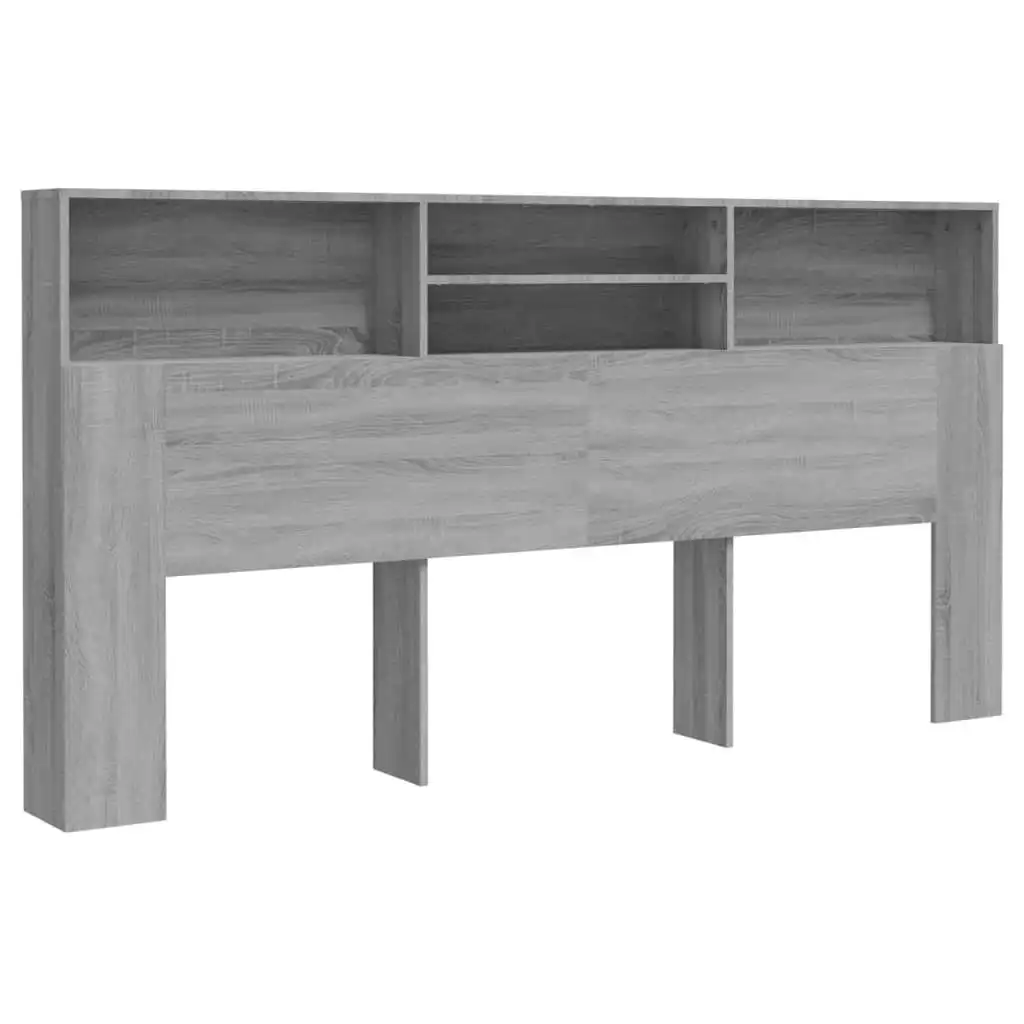 Headboard Cabinet Grey Sonoma 200x19x103.5 cm 817259