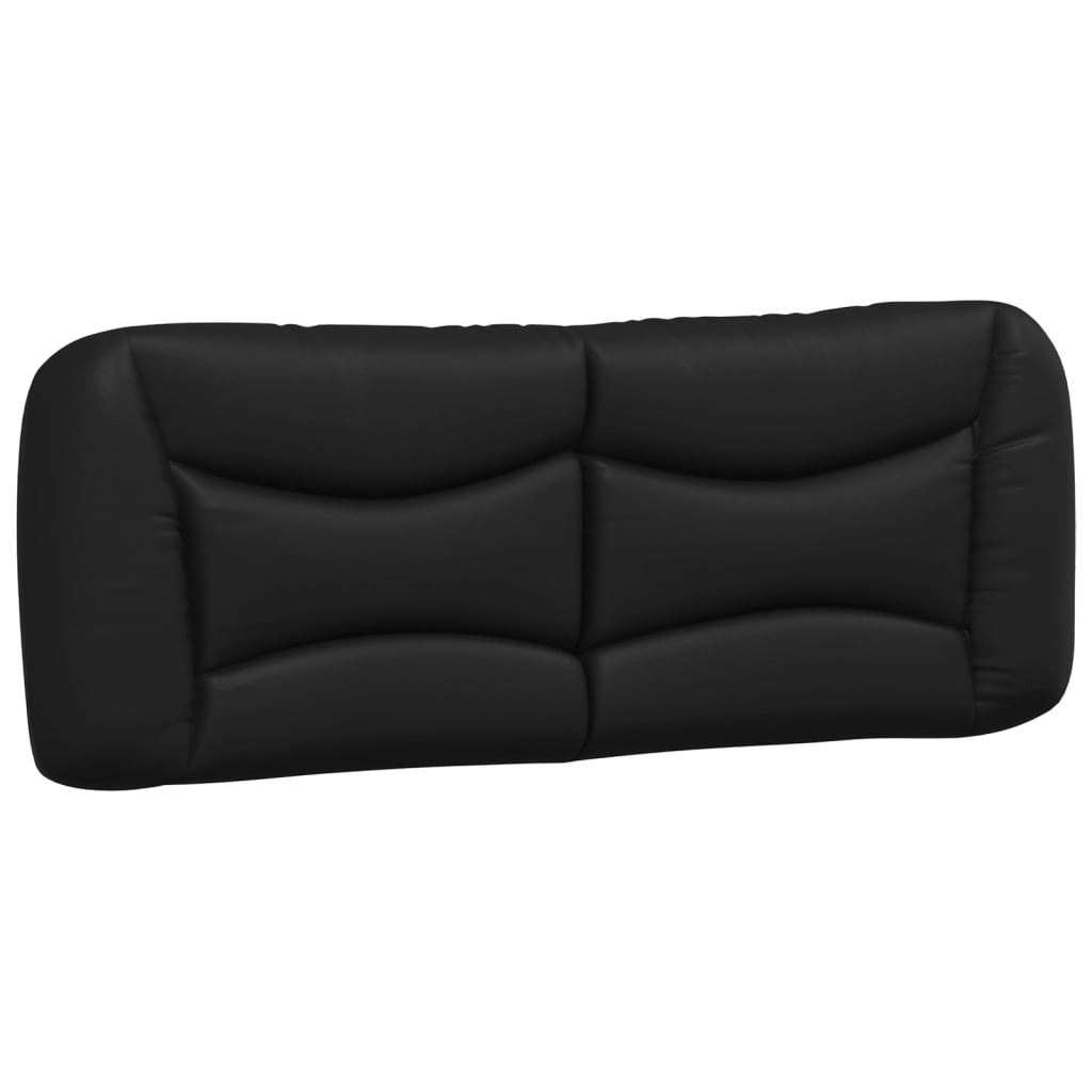 Headboard Cushion Black 137 cm Faux Leather 374575