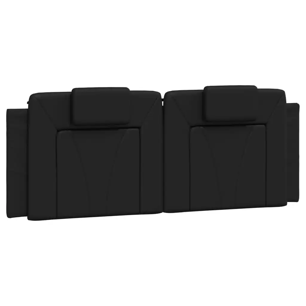 Headboard Cushion Black 152 cm Faux Leather 374821