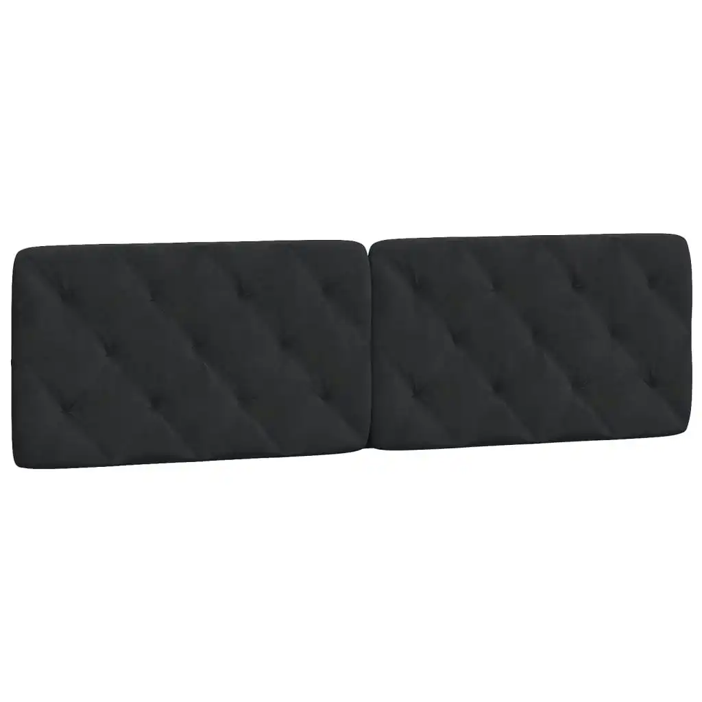 Headboard Cushion Black 180 cm Velvet 374741