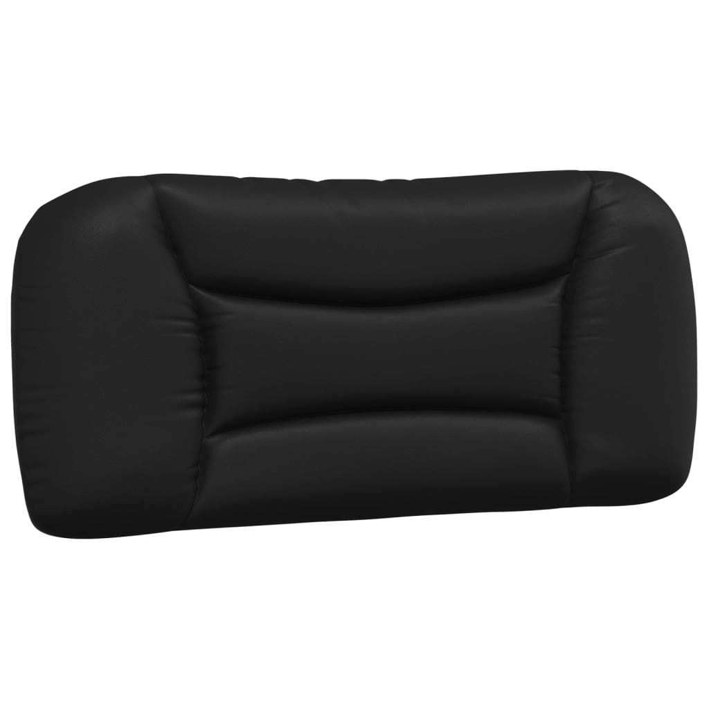 Headboard Cushion Black 90 cm Faux Leather 374544