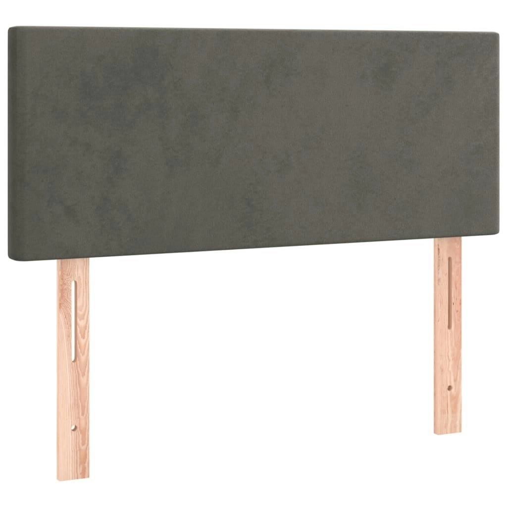 Headboard Dark Grey 100x5x78/88 cm Velvet 345779