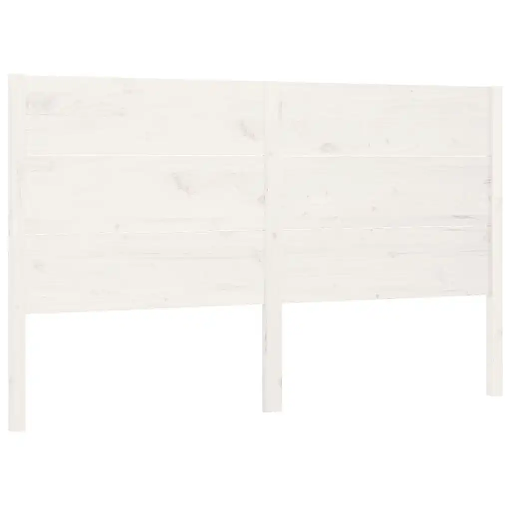 Headboard White 141x4x100 cm Solid Wood Pine 818716