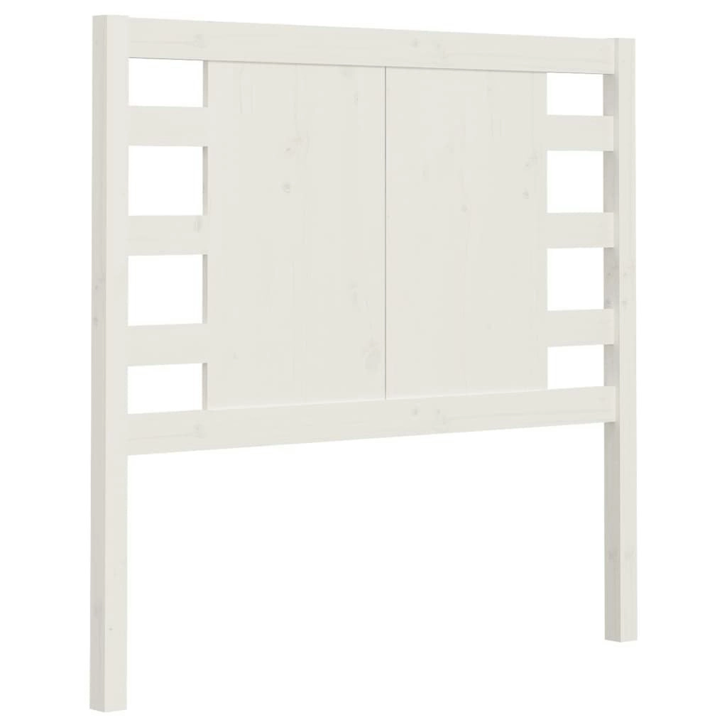 Headboard White 96x4x100 cm Solid Wood Pine 818751