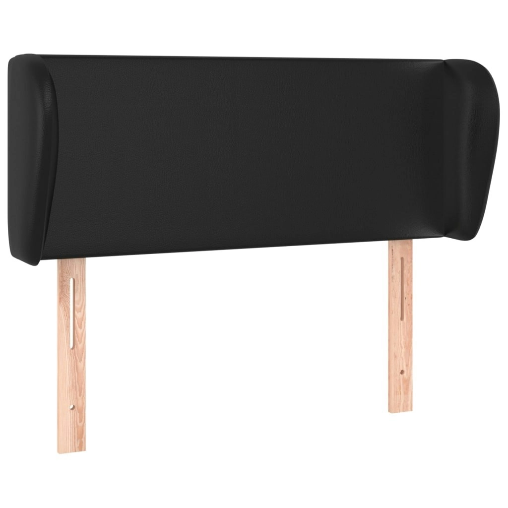 Headboard with Ears Black 103x23x78/88 cm Faux Leather 3116948