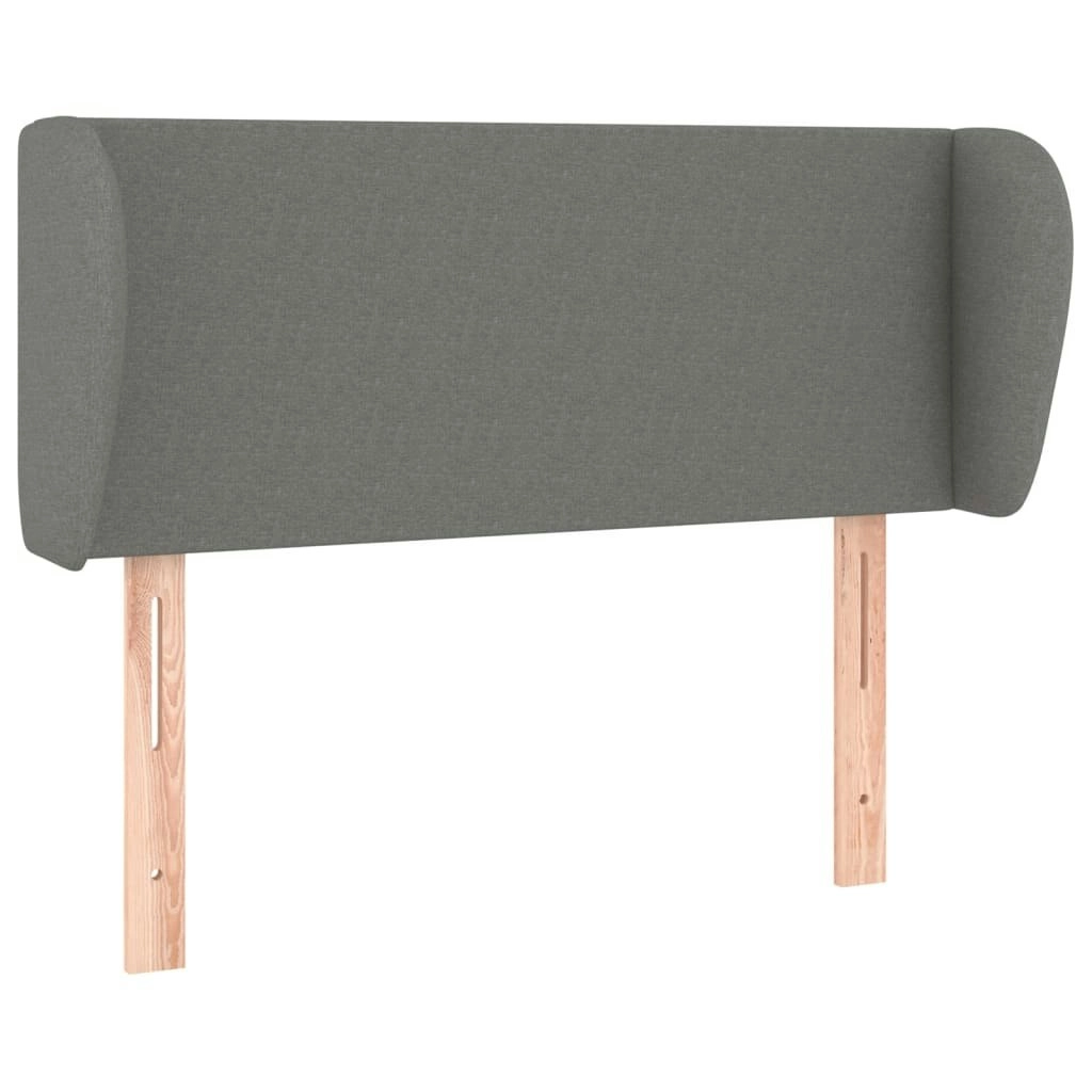 Headboard with Ears Dark Grey 103x23x78/88 cm Fabric 3116855