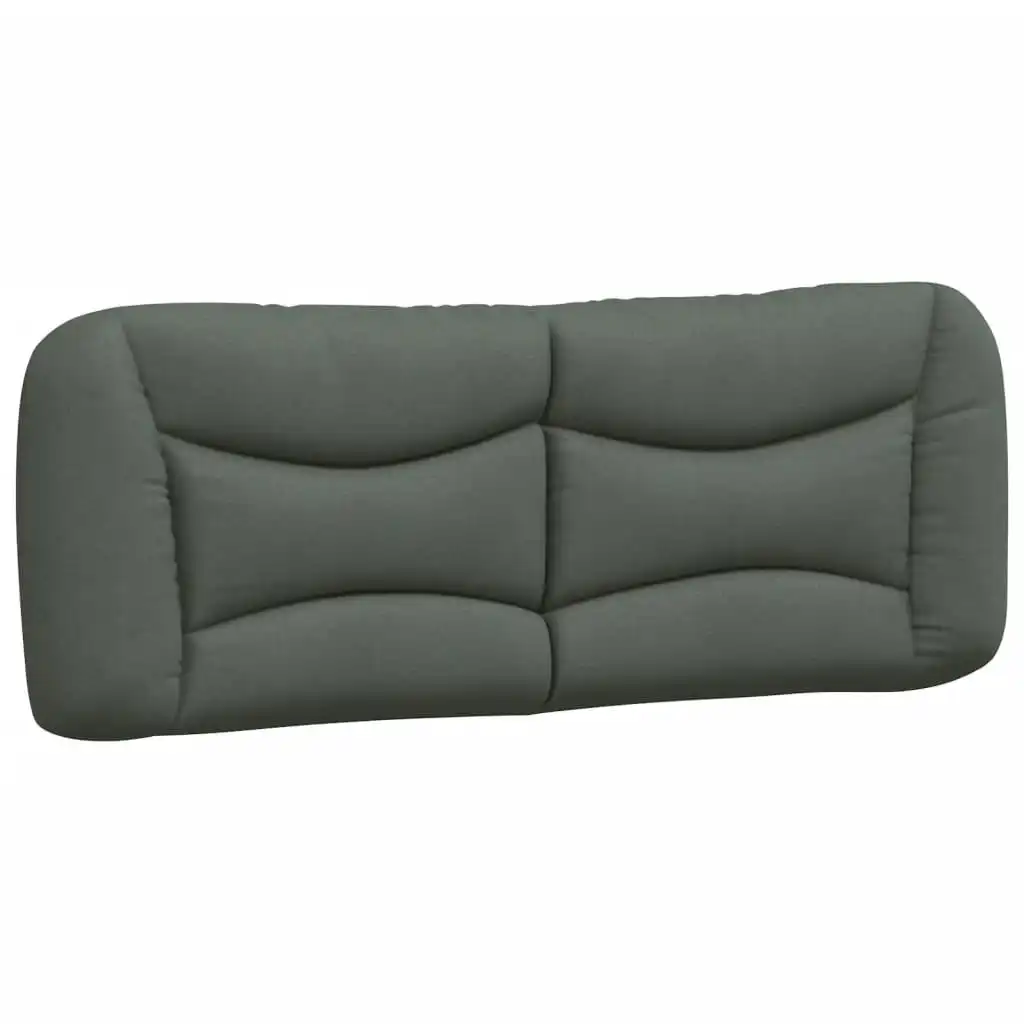 Headboard Cushion Dark Grey 137 cm Fabric 374573