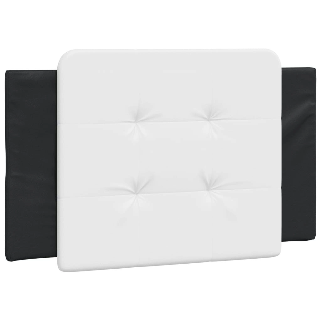 Headboard Cushion White and Black 90 cm Faux Leather 374841