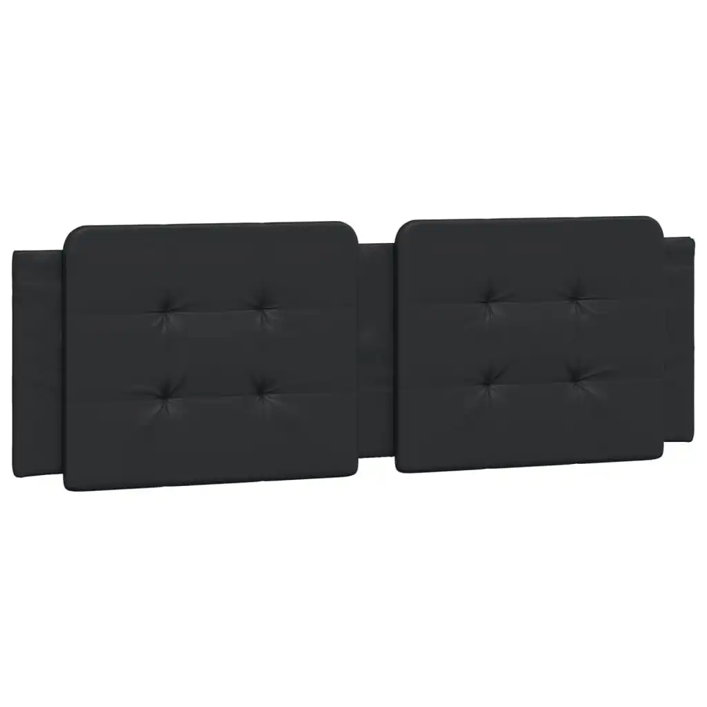 Headboard Cushion Black 152 cm Faux Leather 374890