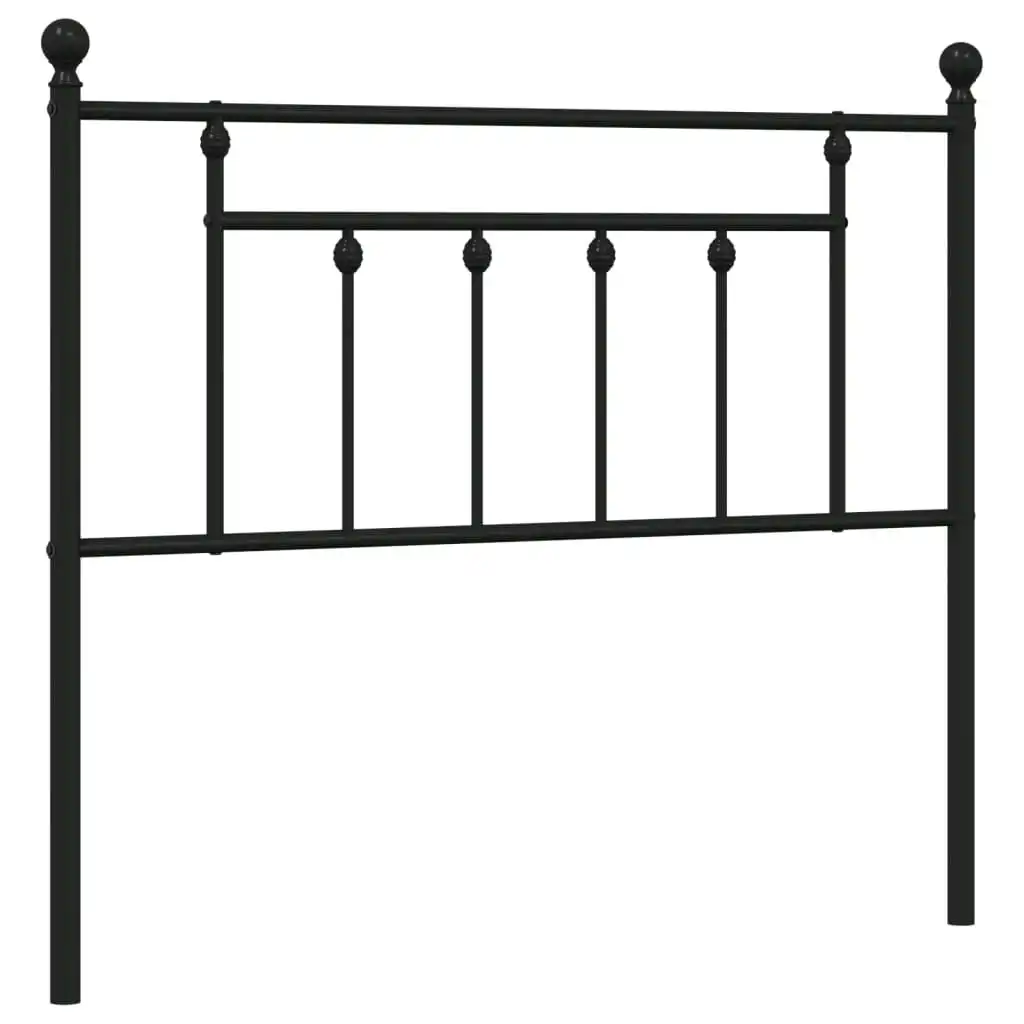 Metal Headboard Black 107 cm 353567