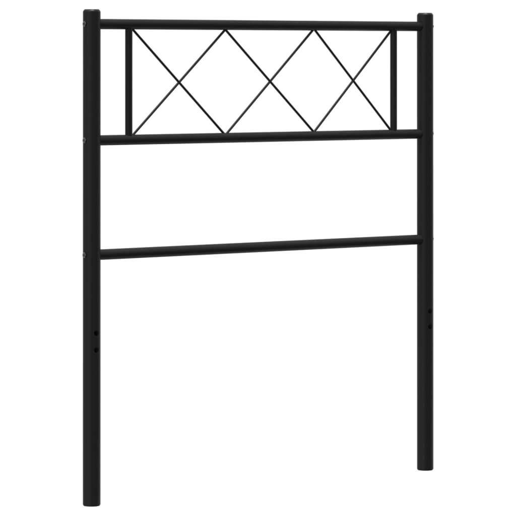 Metal Headboard Black 107 cm 372307